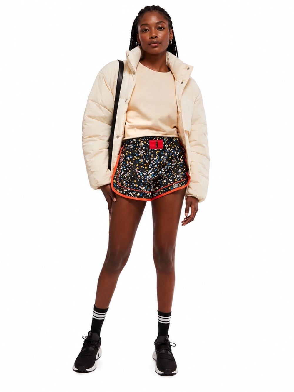 Free People| ‘Varsity Blues’ Printed Shorts - Picture 2 of 8